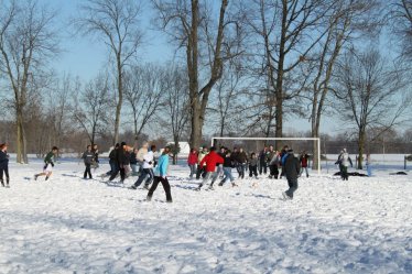 Snow Soccer!